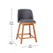 Flash Furniture 24" Gray LeatherSoft Wooden Counter Stools, PK 2 CH-192162X000PU-24-GY-GG - alternate 8